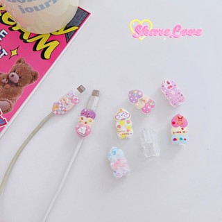 【พร้อมส่ง】ตัวถนอมสายชาร์จ Usb TPU แบบนิ่ม 1 ชิ้น