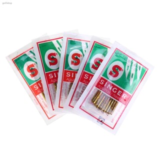 พร้อมส่งในไทยเข็มจักรซิงเกอร์(SINGER)-2045(เข็มทอง) (ใช้กับจักรเล็ก จักรหัวดำ จักรซิกแซก จักรกระเป๋าหิ้ว) ห่อละ10เล่ม *ร