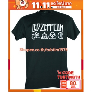 เสื้อวง Led Zeppelin เสื้อยืดแฟชั่นวงดนตรี เสื้อวินเทจ เลด เซพเพลิน LZN1565