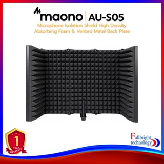 Maono AU-S05 Microphone Isolation Shield High Density Absorbing Foam &amp; Vented Metal Back Plate แผ่นโฟมลดเสียงสะท้อน ป้องกันเสียงรบกวนรอบข้าง รับประกันศูนย์ไทย 1 ปี