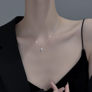 Ins Cold Wind Necklace Girls New Love Cupid Arrow Flash Diamond Clavicle Chain Pendant Temperament Light Luxury Bow Necklace Female