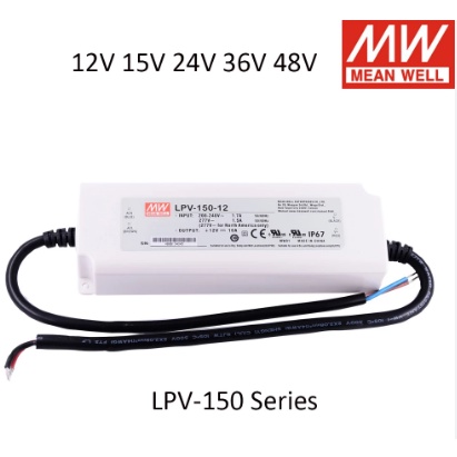 MEANWELL POWER SUPPLY LPV-150-12, LPV-150-15, LPV-150-24, LPV-150-36, LPV-150-48