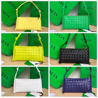 พรี​ ราคา9100 Bottega Veneta กระเป๋าสะพายไหล่ กระเป๋าแฟชั่นหนังแกะกระเป๋าสะพายข้าง