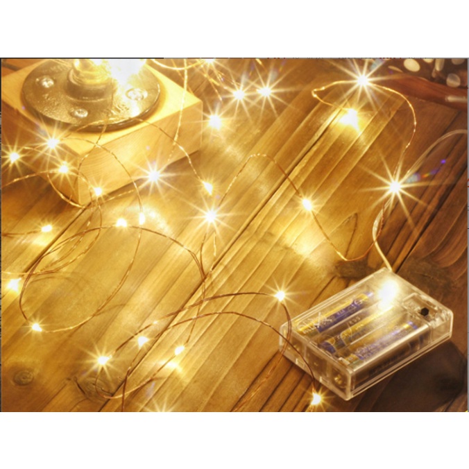 (🇹🇭พร้อมส่ง) ไฟประดับ 10เมตร ไฟLEDขดลวด ไฟนางฟ้า ไฟประดับห้อง/ลูกโป่ง แบบใส่ถ่าน ส่งไว