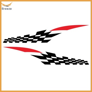 Breeze สติกเกอร์ลายสก๊อต D-538 สําหรับติดตกแต่งประตูรถยนต์ 1 คู่