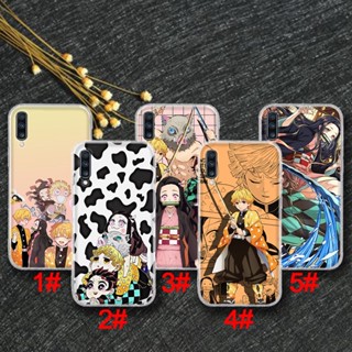 เคสโทรศัพท์มือถือแบบนิ่ม TPU ใส ลายการ์ตูนดาบพิฆาตอสูร 98RTY สําหรับ Samsung A01 EU A02 M02 A02S A03S A10 A10S A11 A12 A20 A30 A20S