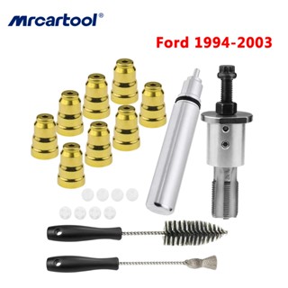 MRCARTOOL 【Ford】1994-2003 Ford Powerstroke 7.3L และ Navistar T444e เครื่องมือถอดและติดตั้งถ้วยปลอกหัวฉีดพร้อมชุดอะไหล่เครื่องมือซ่อมรถยนต์ ชุดเครื่องมือถอดถ้วยหัวฉีด และติดตั้ง