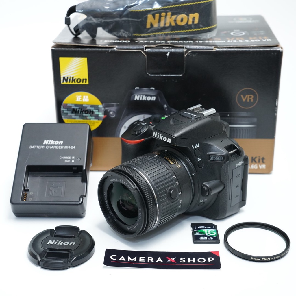Nikon D5600 + 18-55 อปกร. ชัตเตอร์ 9,4XX ( มือสอง )