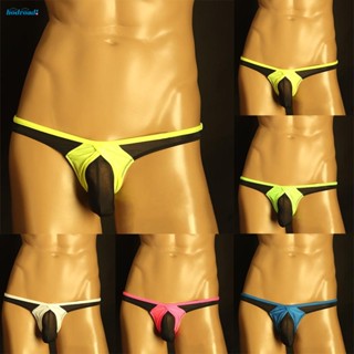 【HODRD】Mens Thong Low Waist Mens Soft Thin U Convex Large Capsule Underwear【Fashion】