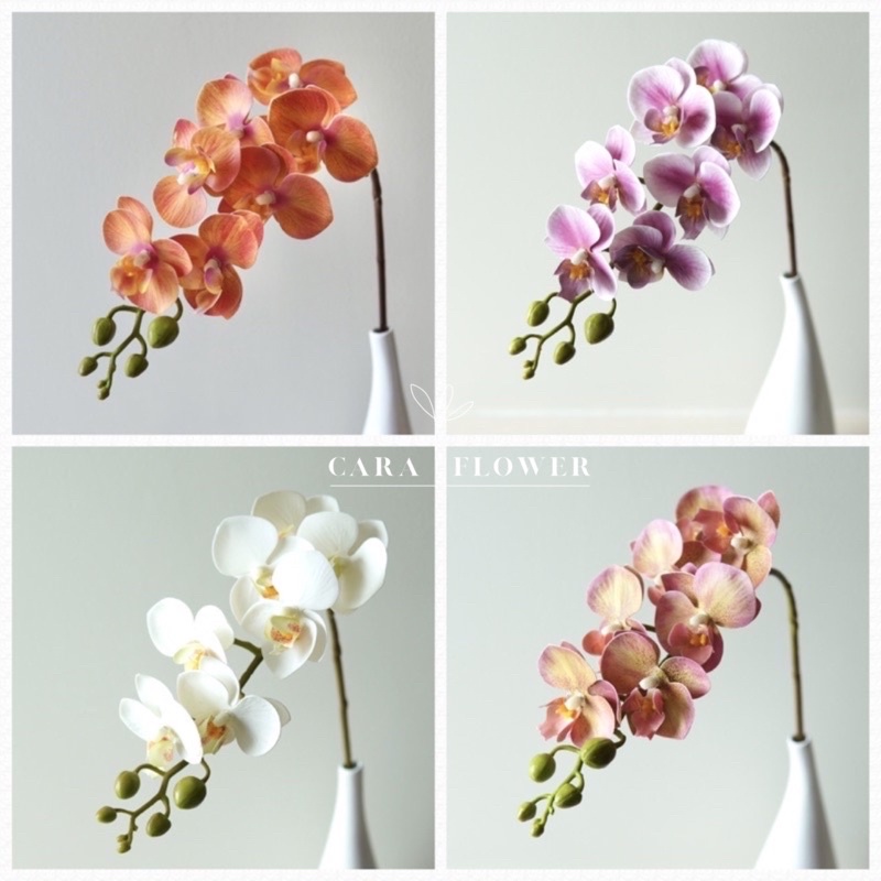 Phalaenopsis orchids | กล้วยไม้ฟาแลนนอปซิสปลอม ดอกไม้ปลอม ตกแต่งบ้าน (O01) [พร้อมส่ง]