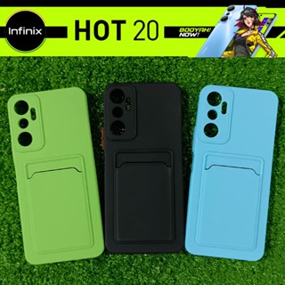 เคส ยางใส TPU กันกระแทก พร้อมที่ใส่บัตร สำหรับ Infinix Hot 20