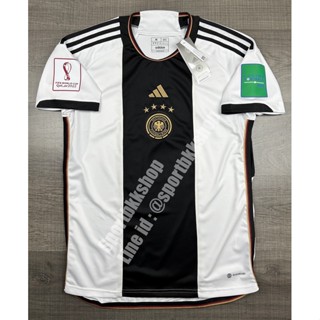 เสื้อฟุตบอล ทีมชาติ Germany Home เยอรมัน เหย้า พร้อมอาร์มฟุตบอลโลก ปี 2022