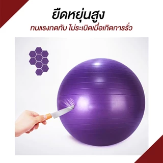 ลูกบอลโยคะออกกำลังกาย ขนาด 65cm กระชับหุ่น เพิ่มการทรงตัว ลูกบอลโยคะ บอลโยคะ Yoga Ball