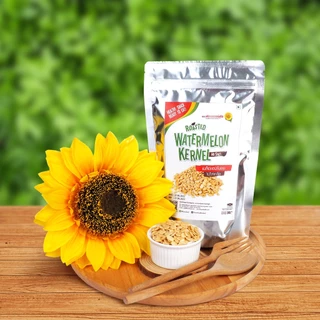 เมล็ดแตงโมอบ 200 กรัม Roasted Watermelon Kernels no salt 200 g. Flowerfood (สินค้าไม่มีเปลือก ไม่ใส่เกลือ อบพร้อมทาน)