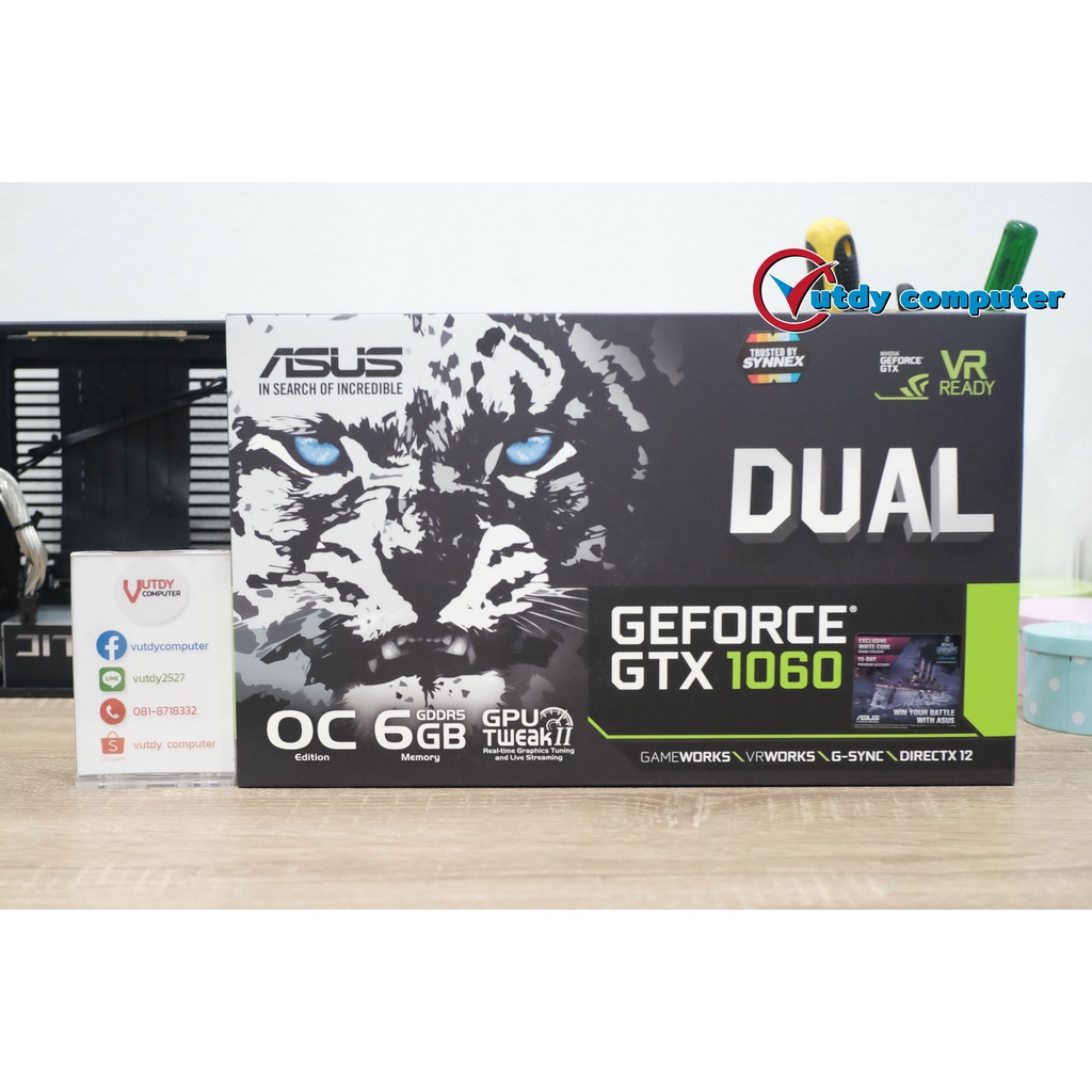 VGA ASUS DUAL GTX1060 O6G