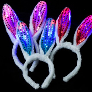 ที่คาดผม Flashing LED Bunny Headband