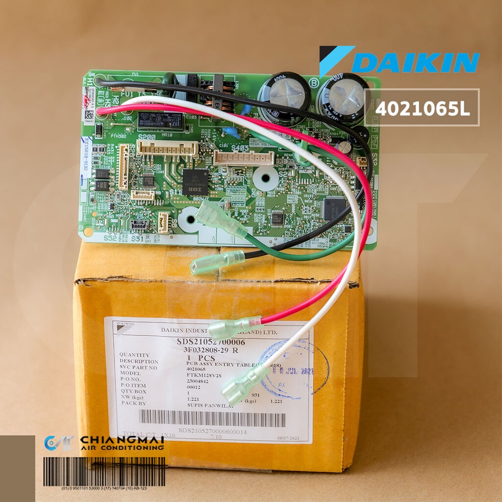 4021065 / 4021065L แผงวงจรแอร์ Daikin แผงบอร์ดแอร์ไดกิ้น แผงบอร์ดคอยล์เย็น รุ่น FTKM12SV2S