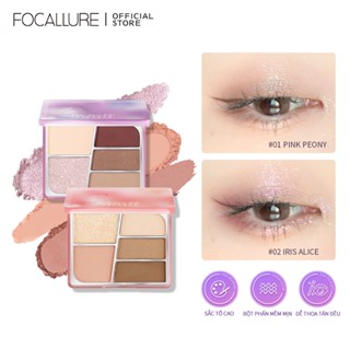 Focallure พาเลทอายแชโดว์ เนื้อแมตต์ ชิมเมอร์ ชิมเมอร์ เนื้อนุ่ม ติดทนนาน