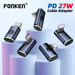 Fonken PD27W อะแดปเตอร์แปลงสายชาร์จ Type C เป็น iOS สําหรับ I-Phone I-Pad Data Sync