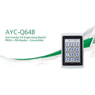 Rosslare AYC-Q64B Convertible Anti-Vandal Backlit 3x4 PIN