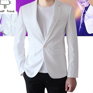 เสื้อสูทผู้ชายสลิมเข้ารูปสไตล์เกาหลี4สีพร้อมส่ง#512