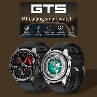 ใหม่ GT5 พร้อมฟังก์ชั่น NFC เครื่องชาร์จไร้สาย บลูทูธ โทร สมาร์ทวอทช์ หน้าจอกลม ปุ่มคู่ สแตนด์บายนานมาก