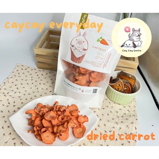 caycay dried carrot แครอทอบเเห้งสำหรับกระต่าย ชินชิล่า เเกสบี้