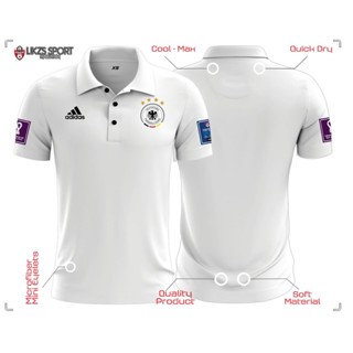 เสื้อโปโล ลายทีมชาติฟุตบอล Germany FA Travel Jersey DXP4 WC22-NP ชุดเหย้า สําหรับผู้ชาย