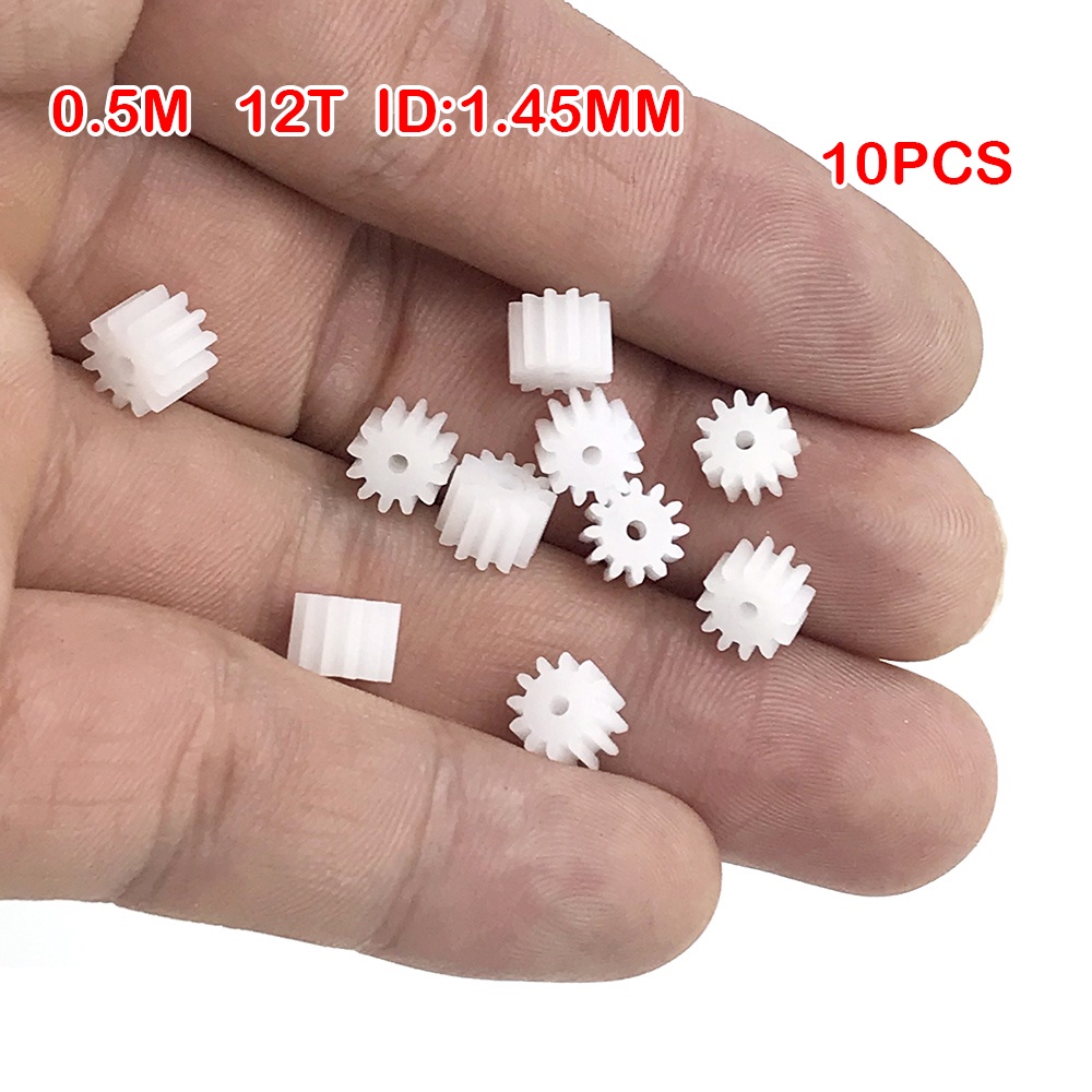 10 ชิ้น / ชุด 121.5A 0.5 ม. โมดูลเกียร์ ขนาดเล็ก 0.5 12 ซี่ พลาสติก เกียร์มอเตอร์ อะไหล่เกียร์หมุน มอเตอร์ ของเล่น อุปกรณ์เสริม