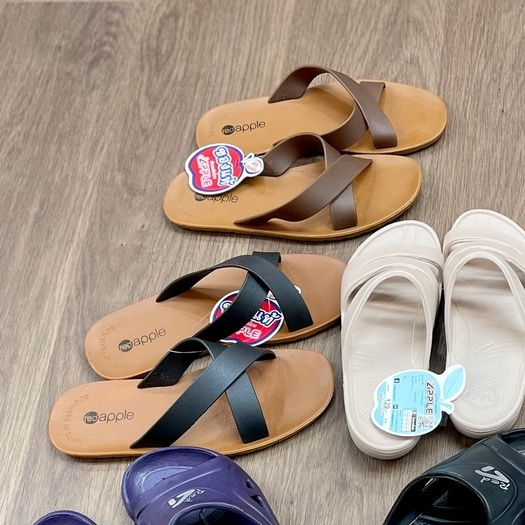Kugarang 8859 รองเท้าแตะแบบสวมหูไขว้ พื้นแข็งยางพารา size36-44 #1ในไทย แท้ CD8859 Red Apple