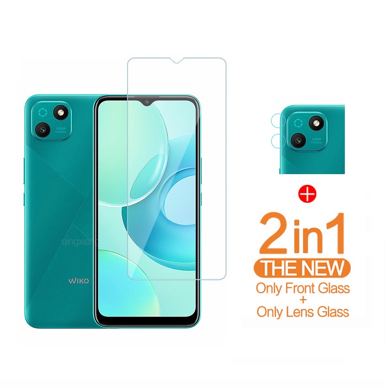 2in1 WIKO T10 กระจกนิรภัยคลุมทั้งหมดสําหรับ WIKO T T3 T50 ตัวป้องกันหน้าจอโปร่งใส