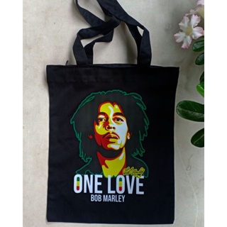 กระเป๋าโท้ท ลาย Bob Marley rasta reggae Music