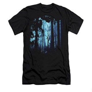 Blue Nature Forest T-Shirt เสื้อยืดเท่ เสื้อคู่รัก