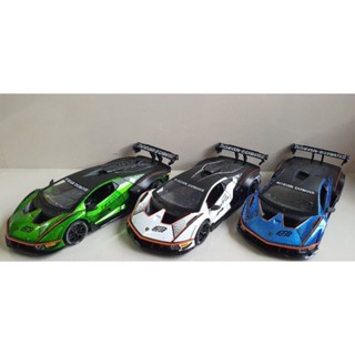 โมเดลรถเหล็ก  สเกล1:24 Lamborghini  ขนาดยาวประมาณ 20cm มีเสียงมีไฟ