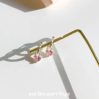earika.earrings - mabel heart collection รวมต่างหูห่วงหัวใจสีหวาน หลากสี ผิวแพ้ง่ายใส่ได้