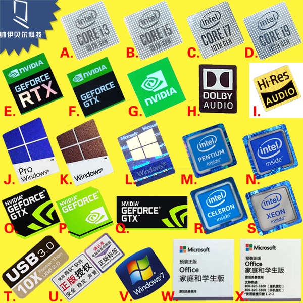 [สติ๊กเกอร์] เหมาะสําหรับสติ๊กเกอร์ตกแต่งโน๊ตบุ๊ค Original 10th Generation core 10th Generation i9 i