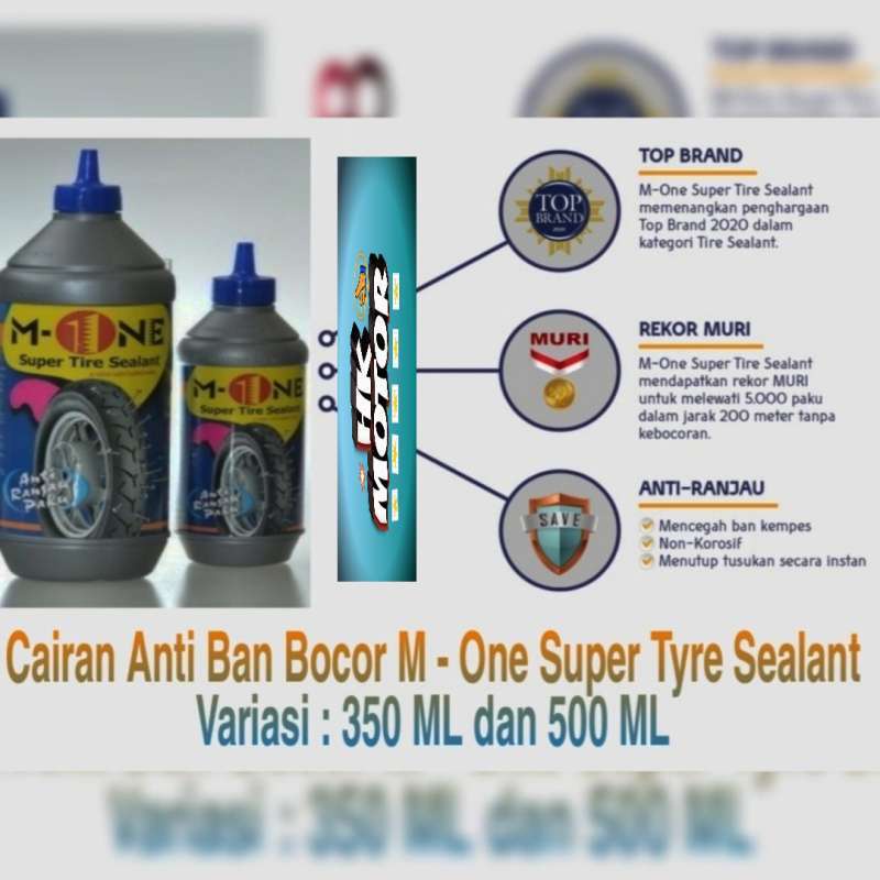 M-ONE SUPER TIRE SEALANT ANTI-LEAK TIRE LIQUID - 500ml HK