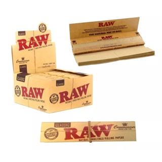 (ของแท้100%) RAW กระดาษโรล พร้อมก้นกรอง คิงไซด์ Rolling paper King Size filter included CF422