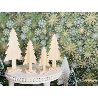 [FudFudAR] ฝุด-ฝุด-อะ คริสมาส ต้นคริสมาส Christmas Tree Cutout , Wood Blanks Craft DIY, งาน DIY งานศิลปะ นำไปเพ้นท์ระบาย