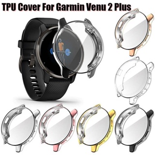 เคสโทรศัพท์มือถือ TPU ป้องกันหน้าจอ สําหรับ Garmin Venu SQ 2 2S 2 Plus 4 4S 3