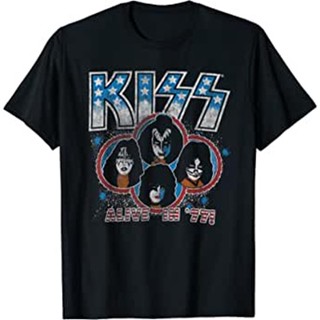 เสื้อยื้ด KISS เสื้อยืดพิมลาย เสื้อยืดแฟชั่น ฟรีไซส์ *สินค้าพร้อมส่ง*