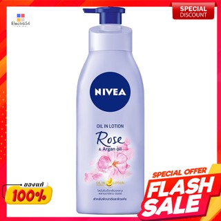 นีเวีย ออยล์ อิน โลชั่น โรส แอนด์ อาร์แกน ออยล์ 400 มล.Nivea oil in lotion rose and argan oil 400 ml.