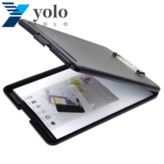 Yolo กล่องคลิปบอร์ดพลาสติก ขนาด A4 กันน้ํา แบบพกพา ทนทาน สําหรับใส่เครื่องเขียน