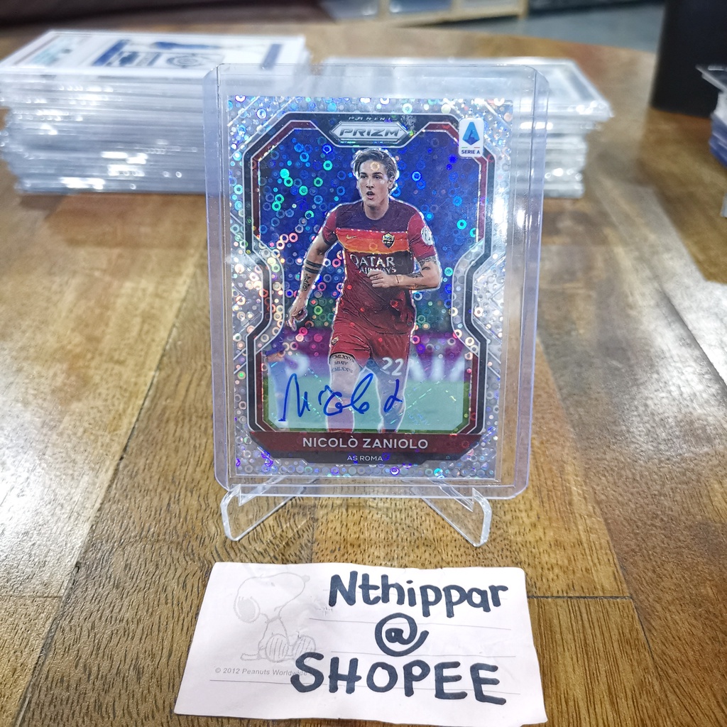 ขาย การ์ด Panini Chronicles Soccer 2021-22 Nicolo Zaniolo Prizm Disco Auto Autograph /149 การ์ดฟุตบอ