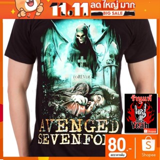 เสื้อวง Avenged Sevenfold เสื้อยืดลาย อะเว็นจด์เซเวนโฟลด์ A7X เสื้อผ้าแฟชั่น เสื้อวิ่ง เสื้อวินเทจ RCM1094