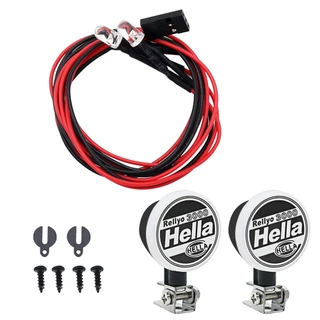 Myhrc ไฟสปอตไลท์ LED ทรงกลม พร้อมตัวยึด สําหรับรถไต่หินบังคับ 1/10 Traxxas TRX4 TRX6 Axial SCX10 III YK4082 Tamiya CC01