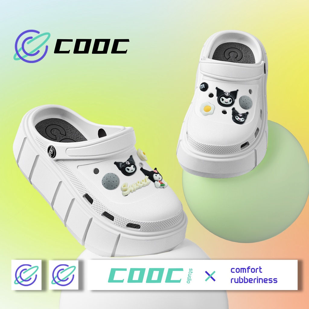 COOC 🚚พร้อมส่ง🚚 รองเท้าแตะ รองเท้าหัวโต ผู้หญิง  นุ่มสบาย หัวโต 04