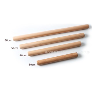 ไม้นวด ความยาวขนาด 30 cm หนา 3 cm., ยาวขนาด 50 cm หนา 4, cm (เนื้อไม้) Rolling Pin