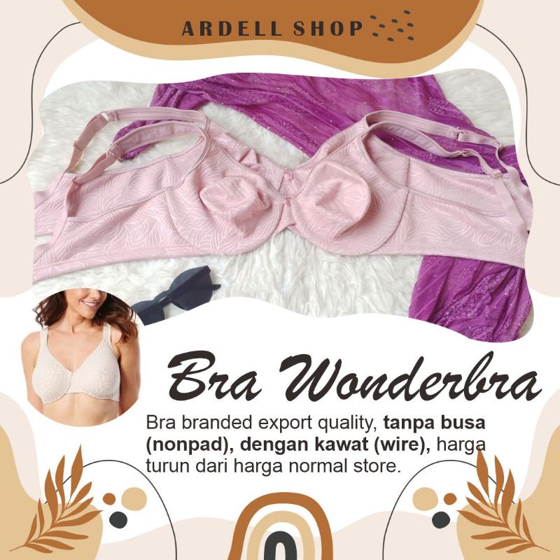 CW ชุดชั้นในไร้สายของผู้หญิง WONDERBRA PINK 42C 44E FMD