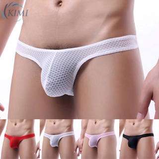 ⭐ Big discount⭐Bulge Pouch Ice Silk Gstring Sexy Briefs Thong Pantiesl Underwear U Convex IxwUKna